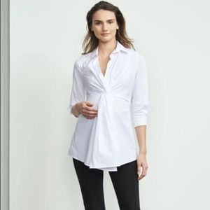 Maternity America Front Twist Tunic Blouse